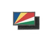 Flag patch printed badge country seychelles
