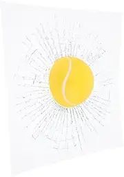 NULYLU Car 3D Stickers Car Stickers Broken Window Sticker Prank Stuff for Adults Prank Window Sticker Prank Stickers Funny Pranks Tennis Crack Window Sticker Tennis Sticker Plastic