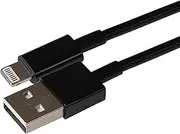 Maplin Lightning to USB-A Cable Black, 1m, Fast Charging, Compatible with All iPhones 14, 13, 12, 11, SE, iPad Air/Mini (2019), iPad (up to 2021 Generation), Airpods (w/Lightning Case)