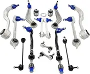 Compatible For BMW E39 525i 528i 530i Front Rear Control Arms Links Tie Rods Sway Bar Link Suspension Repair Kit Set
