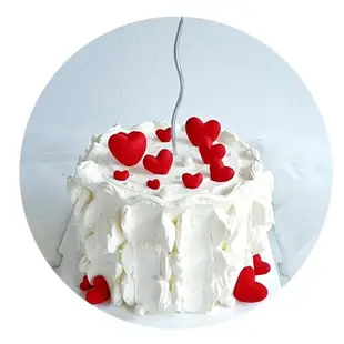 紅色愛心蛋糕裝飾插件情侶love表白心形擺件曲線蠟燭蛋糕紙杯裝扮