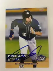 Tyrone Taylor 2019 Signed San Antonio Missions Team Card