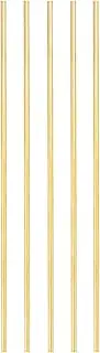 uxcell 5 Pcs Brass Round Rod, 2.5mm x 6" Lathe Bar Stock H62 Brass Round Stock for DIY Craft Making Hardware Novelty Model Car Plane Boat Ship, Copper