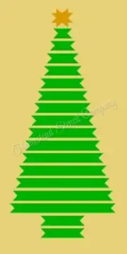 REUSABLE STENCIL 9337 8"X18" CHRISTMAS TREE - MYLAR SIGN STENCILS