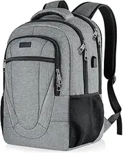 [BIKROD] Backpack for Women and Men, 17 Inch Large School Backpacks for Teen Boys Girls, Water Resistant Back Pack, Business Anti Theft Sturdy Computer Bag Gifts