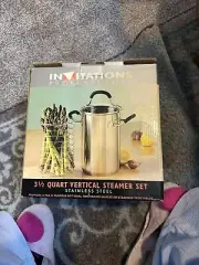 3 1/2 Quart Vertical Steamer Set. Vegetable Steamer/ Stock Pot