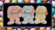 EASTER BUNNIES Lot of 3 TY EASTER BUNNIES! MWMT'S