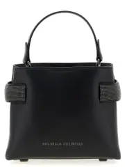 [Brunello Cucinelli] Brunello Cucinelli-Essence Borse A Mano Nero-Donna OS