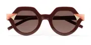 Kaleos Post C3 Men's Sunglasses Burgundy Size 48