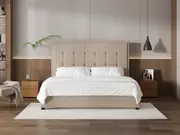 My Style Framed Headboard & Standard Base - Super King / Natural / Standard Base