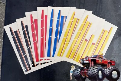 Tamiya Clod Buster RC 1:10 Custom Stripe Decal Sticker Sheet BRAND NEW