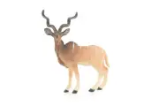 Kudu Antelope Toy, Realistic Hand Painted Rubber Model, 4 Inches CH971 BB212