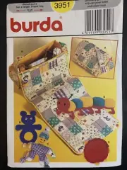 Burda Pattern Diaper Bag Sleep Mat Toys #3951
