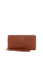 GUESS Women's Brown Destiny Cheque Organiser Wallet
