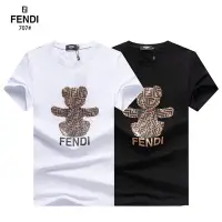 在飛比找Yahoo!奇摩拍賣優惠-貨號:1TZ017 Fendi 芬迪 小熊公仔印花 短T 短