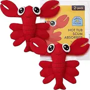 SUNSET FILTERS Hot Tub Scum Absorber - Swim Spa and Pool Absorber - Alternative to Scum Balls for Spas Hot Tub - Scum Remover Hot Tub Accessories - Hot Tub Scum Sponge - Set of 2