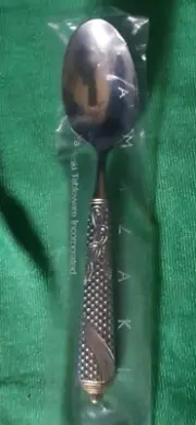 BYZANTINE Gold Accent 6 1/2" TEASPOON - Yamazaki Stainless - nib