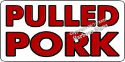 Pulled Pork DECAL (CHOOSE SIZE) Concession Food Truck Vinyl Sign Sticker