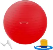 Fitvids Anti-Burst and Slip Resistant Exercise Ball Yoga Ball Fitness Ball