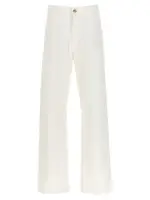 [Etro] Etro-Baggy Chevron Jeans Bianco-Donna 27 White