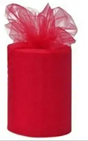 100 Yards Red Tulle Fabric Roll Tutu Spool Wedding Bow Decoration Party