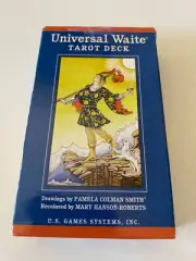 UNIVERSAL WAITE 78 Card Tarot Deck 1990 Pam Smith, measure approx. 4.75" x 2.5"