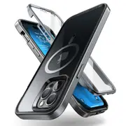 For Iphone 14 Pro Max Case 6.7' Ub Edge Mag Slim Frame Clear Protective Case with Built-in Screen Protector