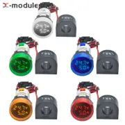 AC 50-380V 0-100A LED Digital Voltmeter Ammeter Voltage Current Meter Round