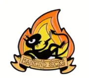 Disenchantment Luci "MANDKIND SUCKS" enamel pin - Free AU Post - AU Stock
