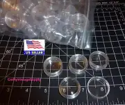 Tiny round containers screw on lids lip balm seed beads nail art storage jars 5g