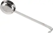 KOCKSHION 2pcs Measuring Spoons Set Pizza Sauce Laddle Soup Ladle Flat Cooking Pizza Spoon Ladle for Home Use