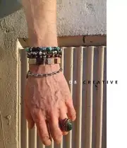 New Men's Hand Weaving Braiding Rope Wrist Protection Bracelet