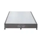 Mattress Base Ensemble King Size Solid Wooden Slat in Chaorcoal with Removable C