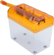 Portable Compact Manual Paper Shredder Efficient Hand Crank Shredder for Office Home Desktop Organization (Orange)