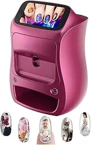 Nail Printer, Color Printer, Printing Patterns DIY And Drying In One, Digital Mobile Nail Art Printer, Touch Screen Support Automatic 3D Nail Printer, WiFi/DIY