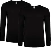 [DOLCE ENVY] Men's Thermal 2 Pack Long Sleeve Tops Warm Base Layer for Winter Suitable for Daily Use High Performance Full Sleeves Tops