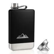 Flask for Liquor for Men, 8oz Stainless Steel Hip Flask with Funnel, Whiskey ...