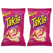 935348 2x 280.7g BAG TAKIS CHURRO CHARGE NON-SPICY FLAVOURED TORTILLA CHIPS