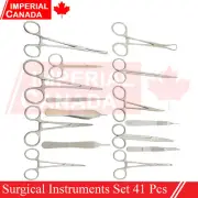 Surgical Instruments Set 41pcs Needle Holder Scalpel Towel Clamp Hemosts DS-1978