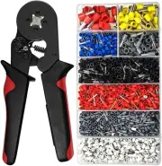 Crimping Tool Kit - Ferrule Crimper Plier AWG 28-7 with 1250pcs Wire Ferrules...