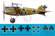 Peddinghaus 1/48 Albatros D.III Markings Friedrich Altemeier Jasta 24 WWI 3687