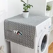 Tihebeyan Multiple Purposes Cotton Linen Coverage Protector for The Refrigerator Washing Machine Decoration of The Anti-Ajorra Table for The 1 X X-Deck Cuisine (70 * 170cm 67x28inch)