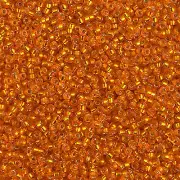 Semi-Matte Silver-Lined Squash Miyuki Seed Beads 15/0 (15-91625-TB)