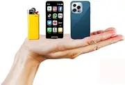 Mini Smartphone iTiny 16 Pro, World's Most Smallest 4G 16 Pro Max - Android Pocket Phone, Super Small Tiny 3" Touch Screen. Global Unlocked Great for Kids. 3GB RAM / 64GB ROM Tiny iPhone 16 Look Alike