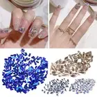 Refractive Nail Transparent Nude Rhinestones 50pcs Aurora Glass for Stunning