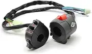 IEDZCUMC Motorcycle Handlebar Trun Light Switch Button Compatible with Yamaha MT 07 YZF R1 TMAX 530 500 Xmax FZ1 FAZER Suzuki 600 750 Universal(B)