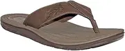 [Margaritaville] Men's Soft Pu Footbed with Lightweight Eva Outsole Flip Flop