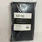 53566 Emily Sheer Voile Rod Pocket Curtain Panel Valance Scarf Black
