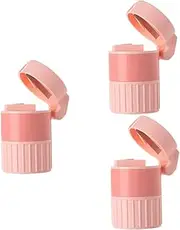 minkissy Pcs Box Multipurpose Cutter Compartment Medicine Container Pill Box Small Medicine Storage Double Sealing Easy Grinding
