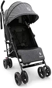 Betti Gran Stroller (Charcoal) - Prams & Strollers, Super Lightweight, Travel Pram, Compact